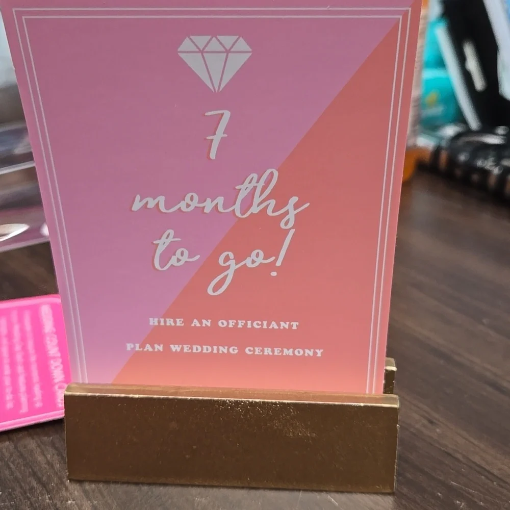 Wedding Countdown Card To-Do List Set - Picture 8 of 8